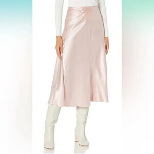 Vince Satin Panelled Slip Skirt